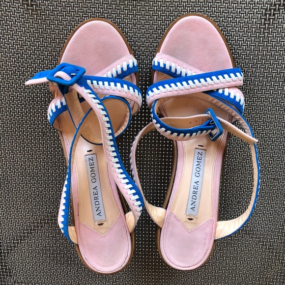 COPY - Andre Gomez blue suede embroidered strap s… - Picture 5 of 8